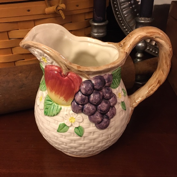 NWT Fitz and Floyd pitcher Fruit Design Pitcher - Picture 10 of 14